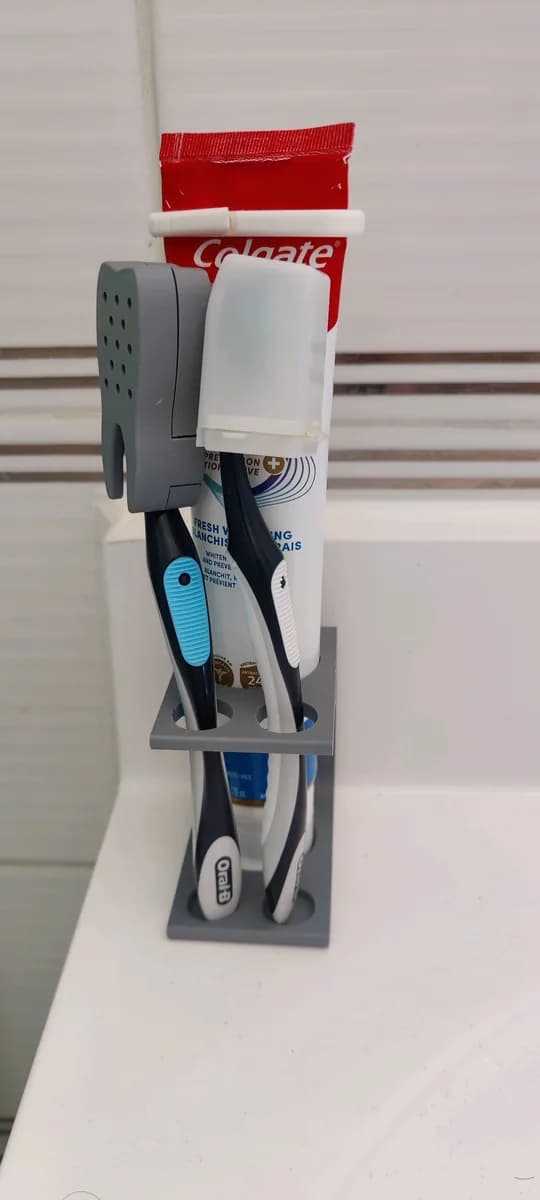 Hasil cetak Toothpaste and Toothbrush Holder oleh JouxZizo