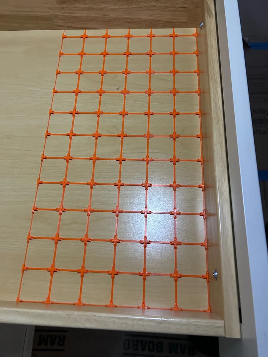 Hasil cetak Ultralight+ Gridfinity Bases oleh E_Mel