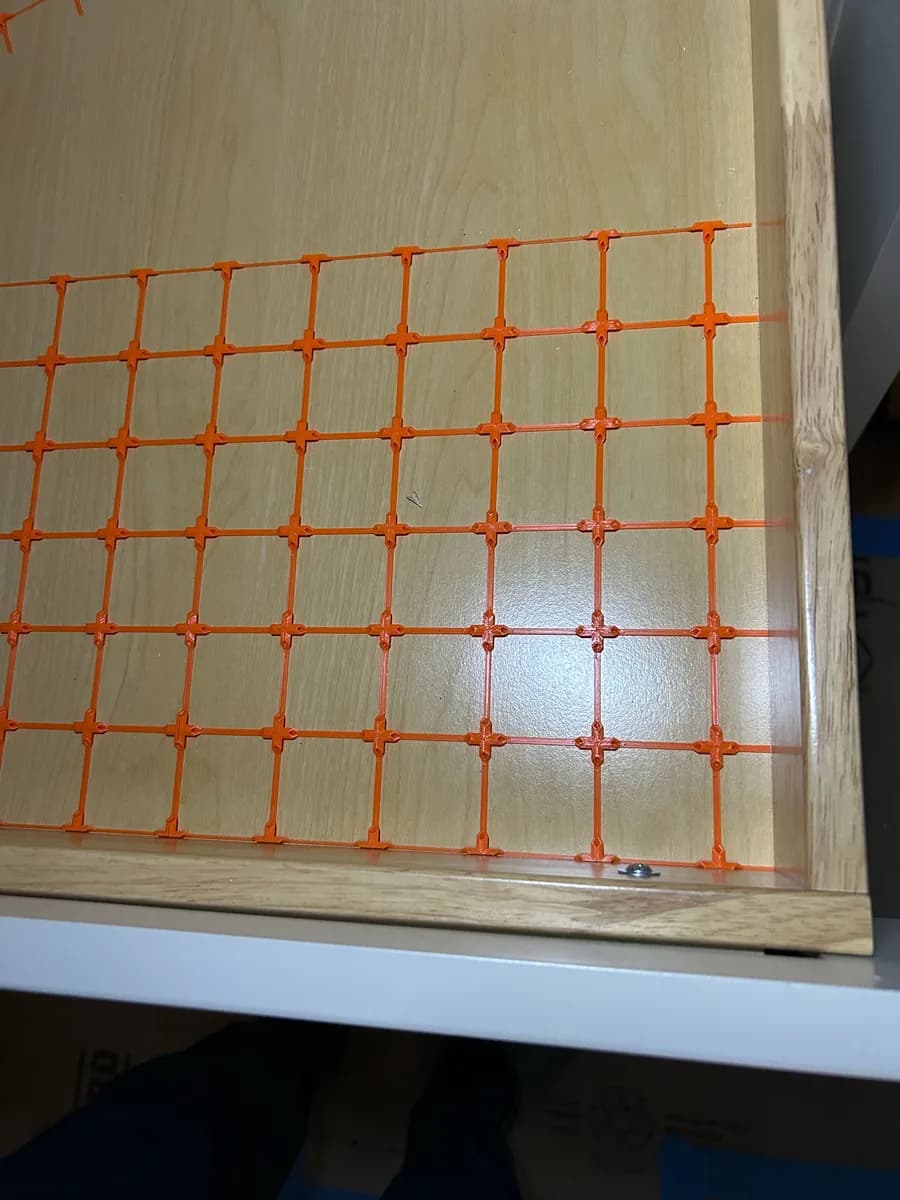 Hasil cetak Ultralight+ Gridfinity Bases oleh E_Mel