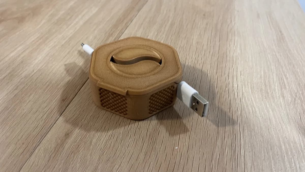 Hasil cetak Portable Cable Organizer / Winder oleh Joker3D