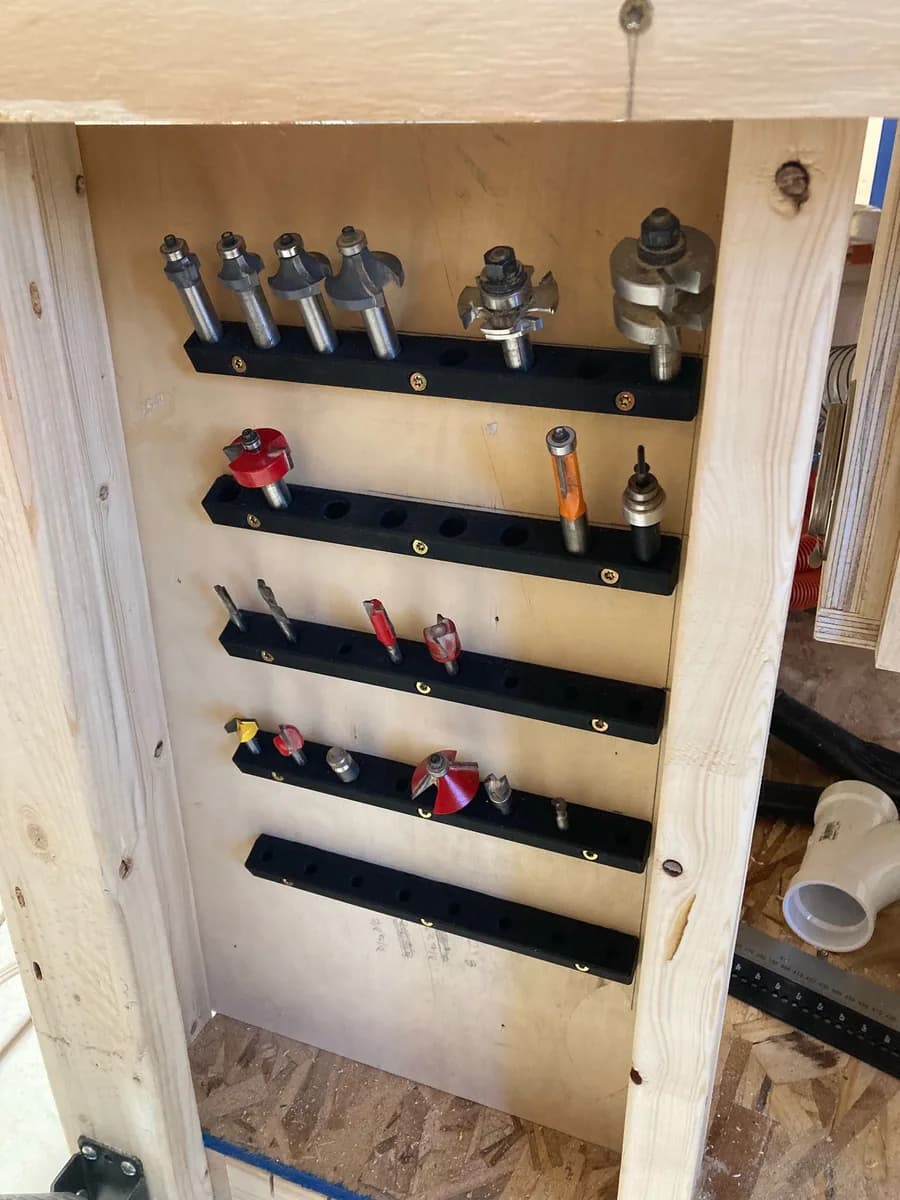 Hasil cetak Router Bit Holder - Wall Mounted oleh user_1500953854