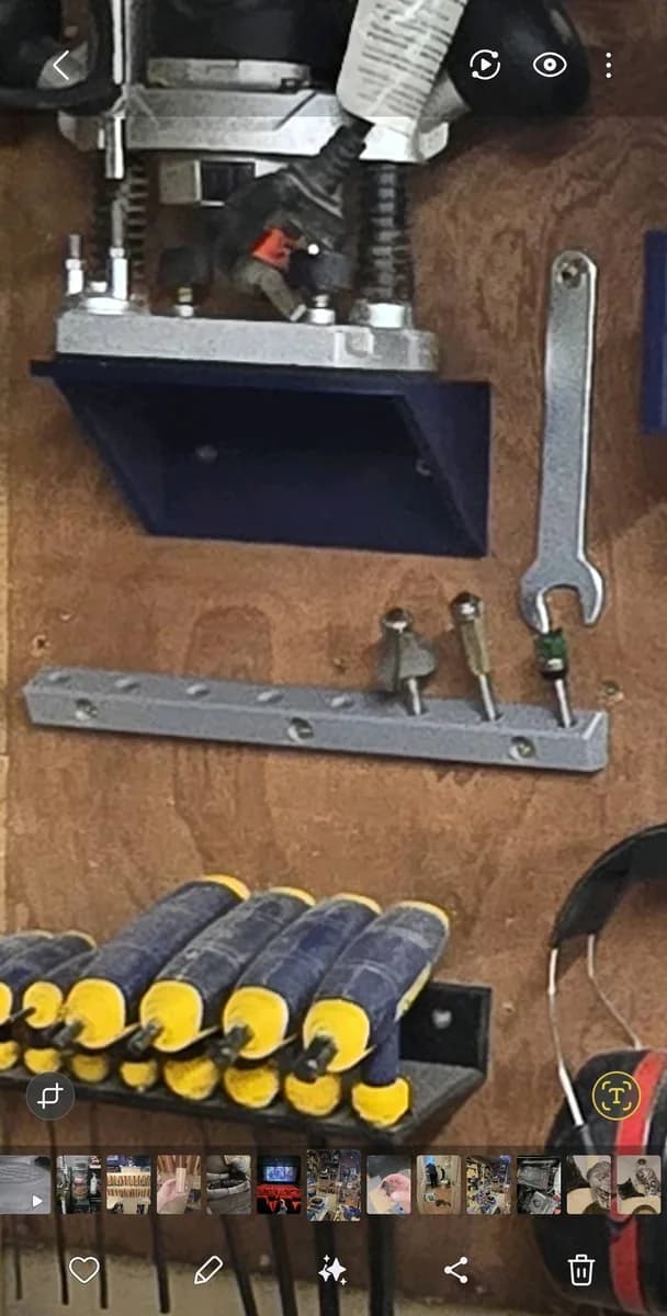 Hasil cetak Router Bit Holder - Wall Mounted oleh WestyMichael