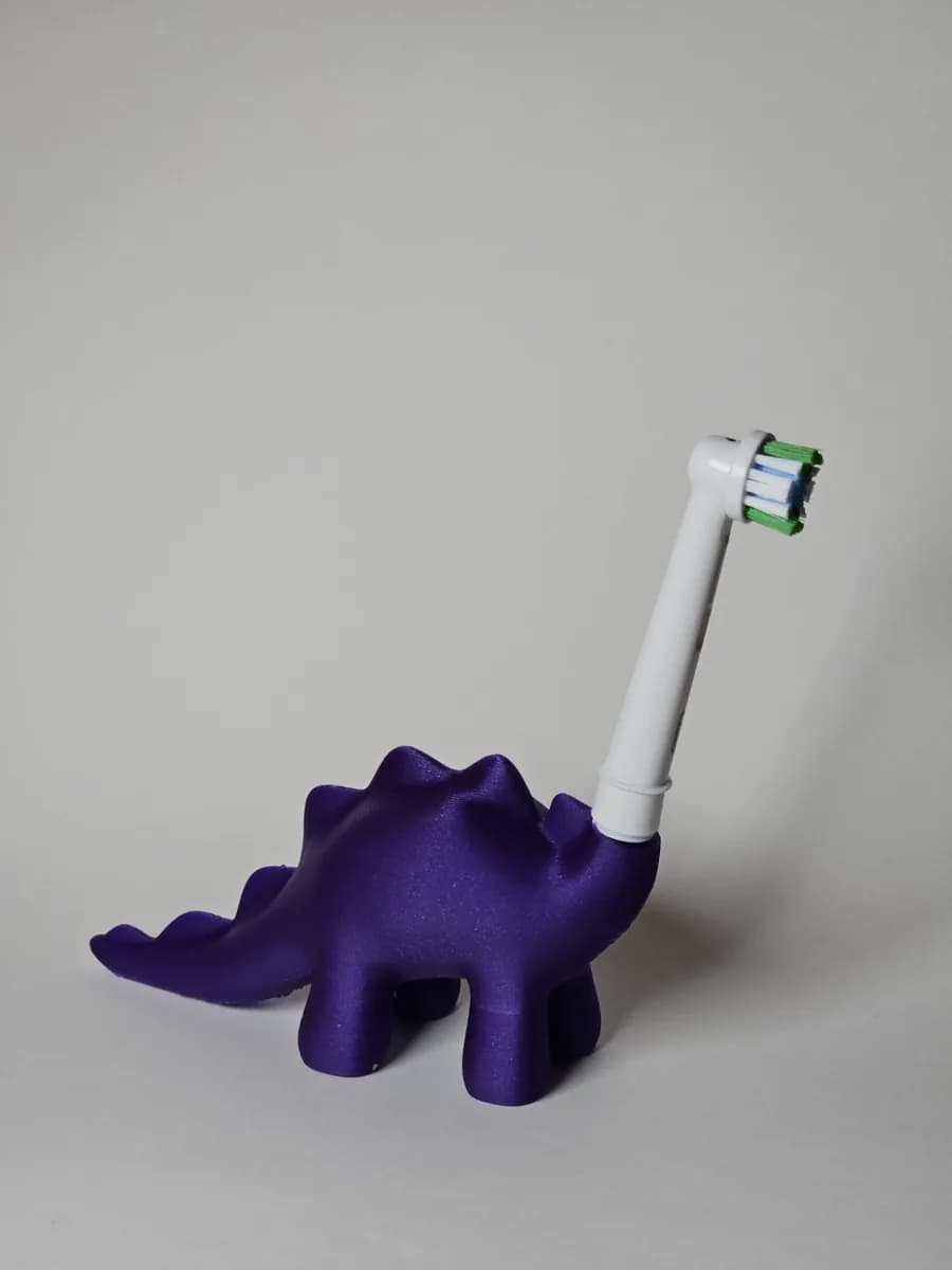 Hasil cetak Cute Stylized Dinosaur Toothbrush Holder oleh Oachkatzl