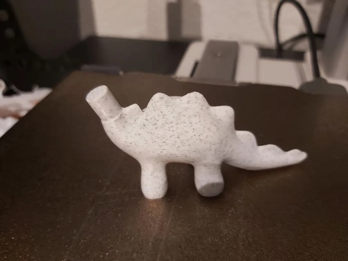 Hasil cetak Cute Stylized Dinosaur Toothbrush Holder oleh Crossedsticks
