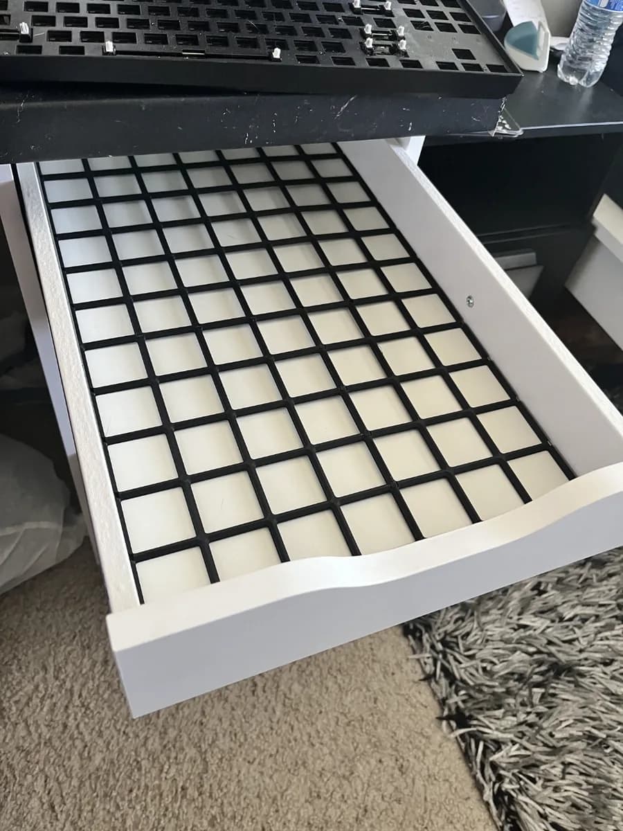 Hasil cetak Slim Gridfinity Base for Ikea Alex Drawer oleh this.and.that
