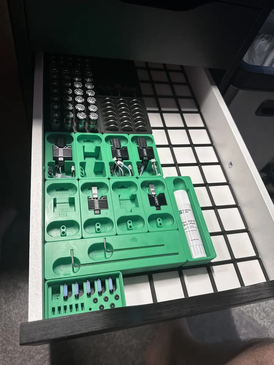 Hasil cetak Slim Gridfinity Base for Ikea Alex Drawer oleh muddle_lushes