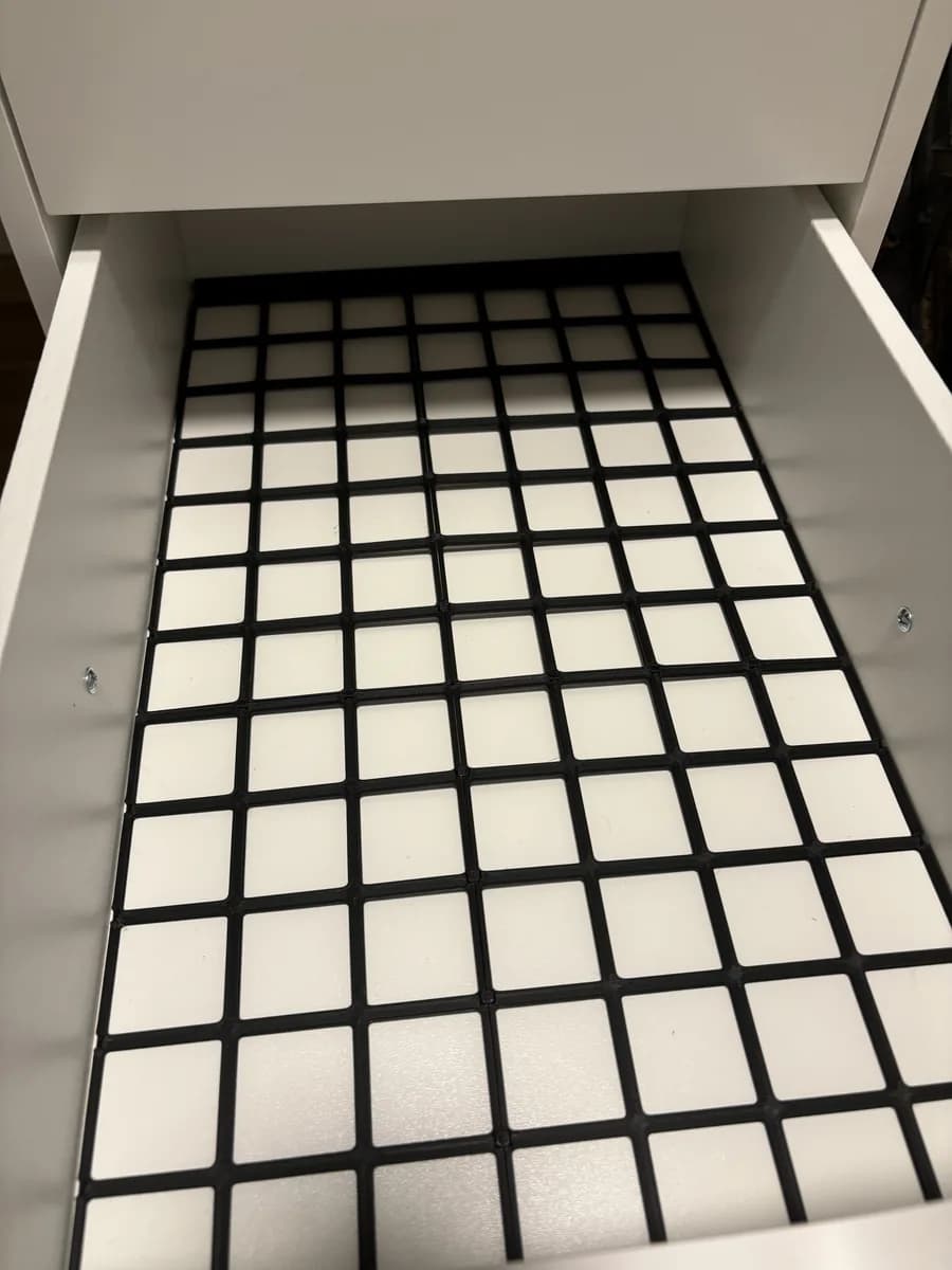 Hasil cetak Slim Gridfinity Base for Ikea Alex Drawer oleh gligoran