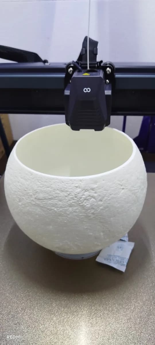 Hasil cetak Moon Globe for LED Lamp 001 oleh Pauloadilia