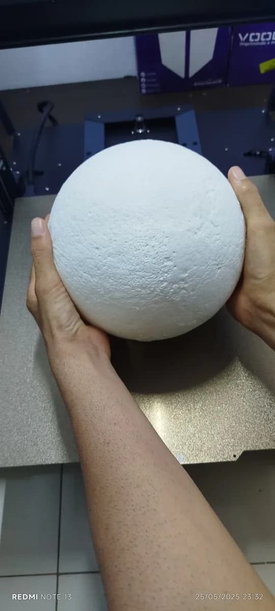 Hasil cetak Moon Globe for LED Lamp 001 oleh Pauloadilia