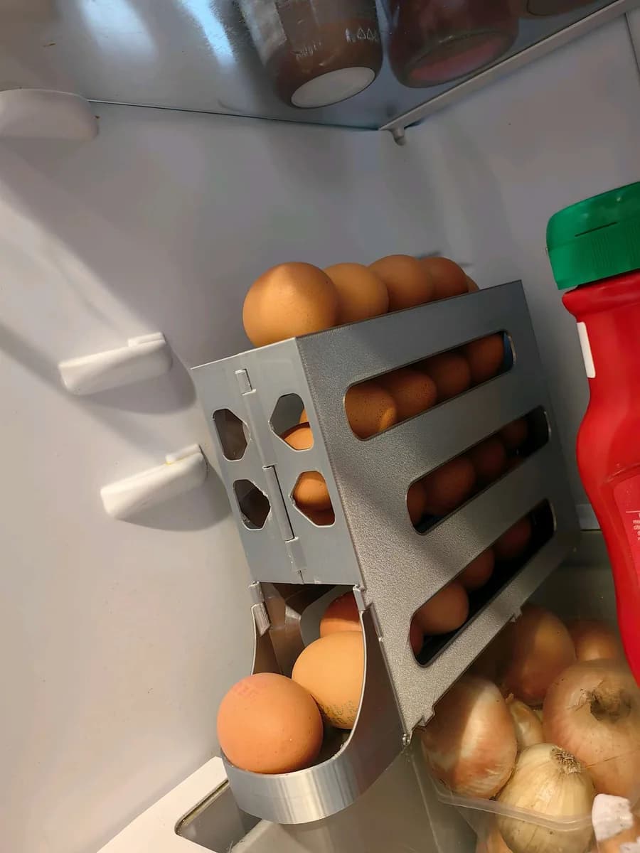 Hasil cetak Egg Storage and Dispenser P/X1 (no supports/hardware/adhesive) oleh Skip1