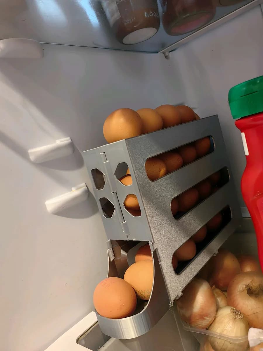 Hasil cetak Egg Storage and Dispenser P/X1 (no supports/hardware/adhesive) oleh Skip1