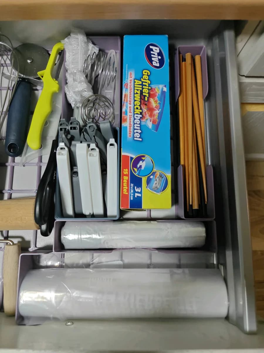 Hasil cetak Gridfinity Kitchen Drawer (Parametric) oleh Yasin_