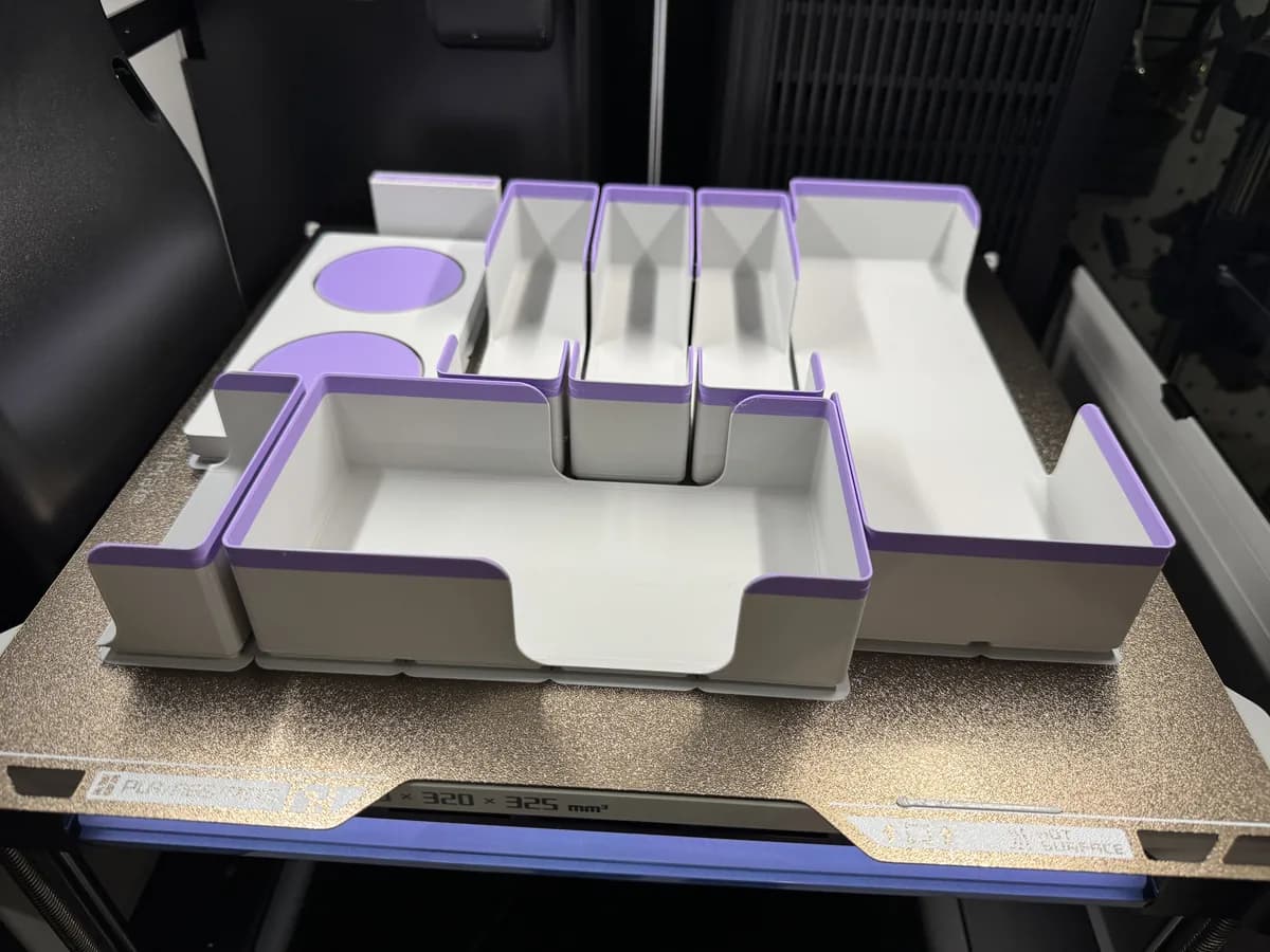 Hasil cetak Gridfinity Kitchen Drawer (Parametric) oleh Vustadumas