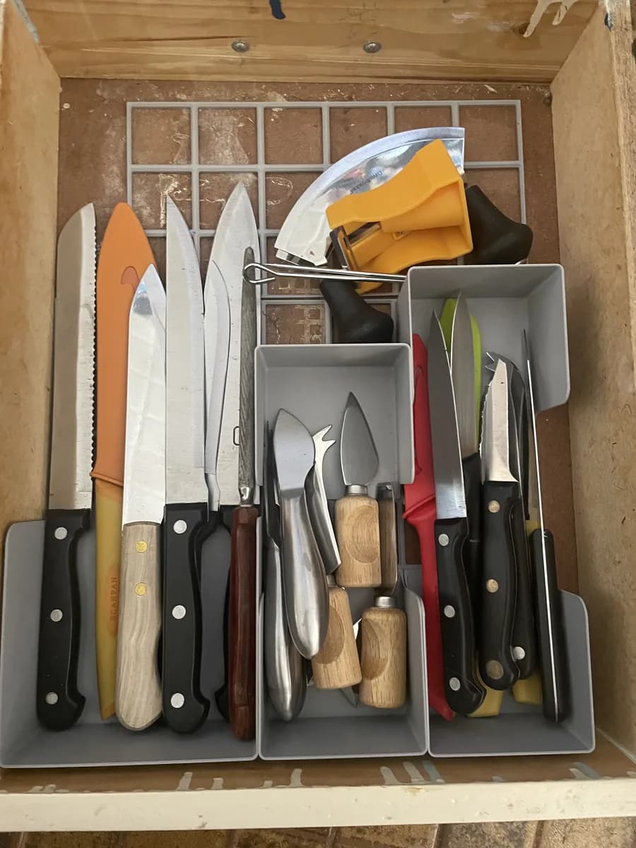 Hasil cetak Gridfinity Kitchen Drawer (Parametric) oleh Markharris1989