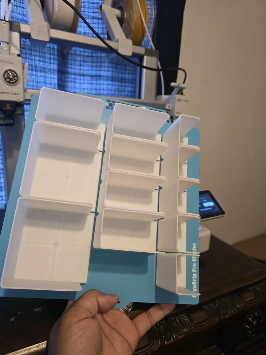 Hasil cetak Gridfinity Kitchen Drawer (Parametric) oleh MommyDo